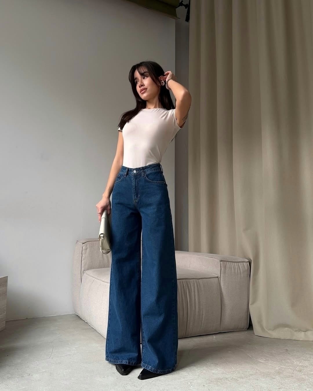 джинсы палаццо,женские джинсы,джинсы,стильные джинсы,джинсы синее