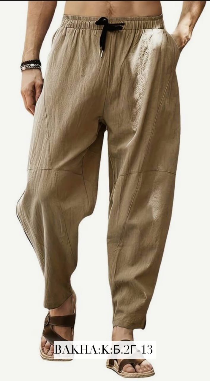 повседневные брюки,брюки мужские повседневные,брюки мужские,брюки мужские летние,мужские свободные хлопковые брюки на шнурке