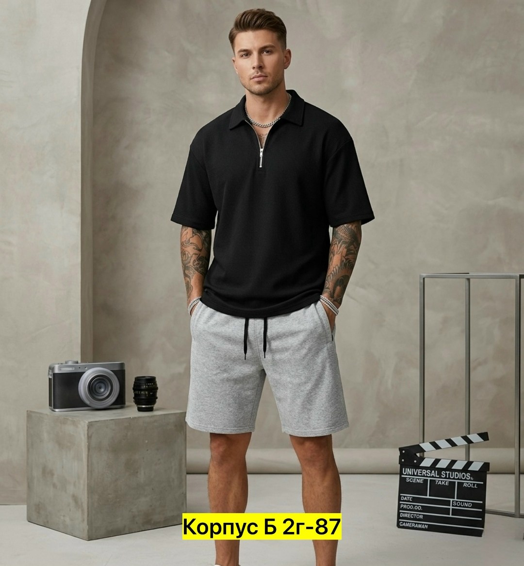 мужской костюм с шортами,поло футболка мужская,мужская мода,костюм с шортам,