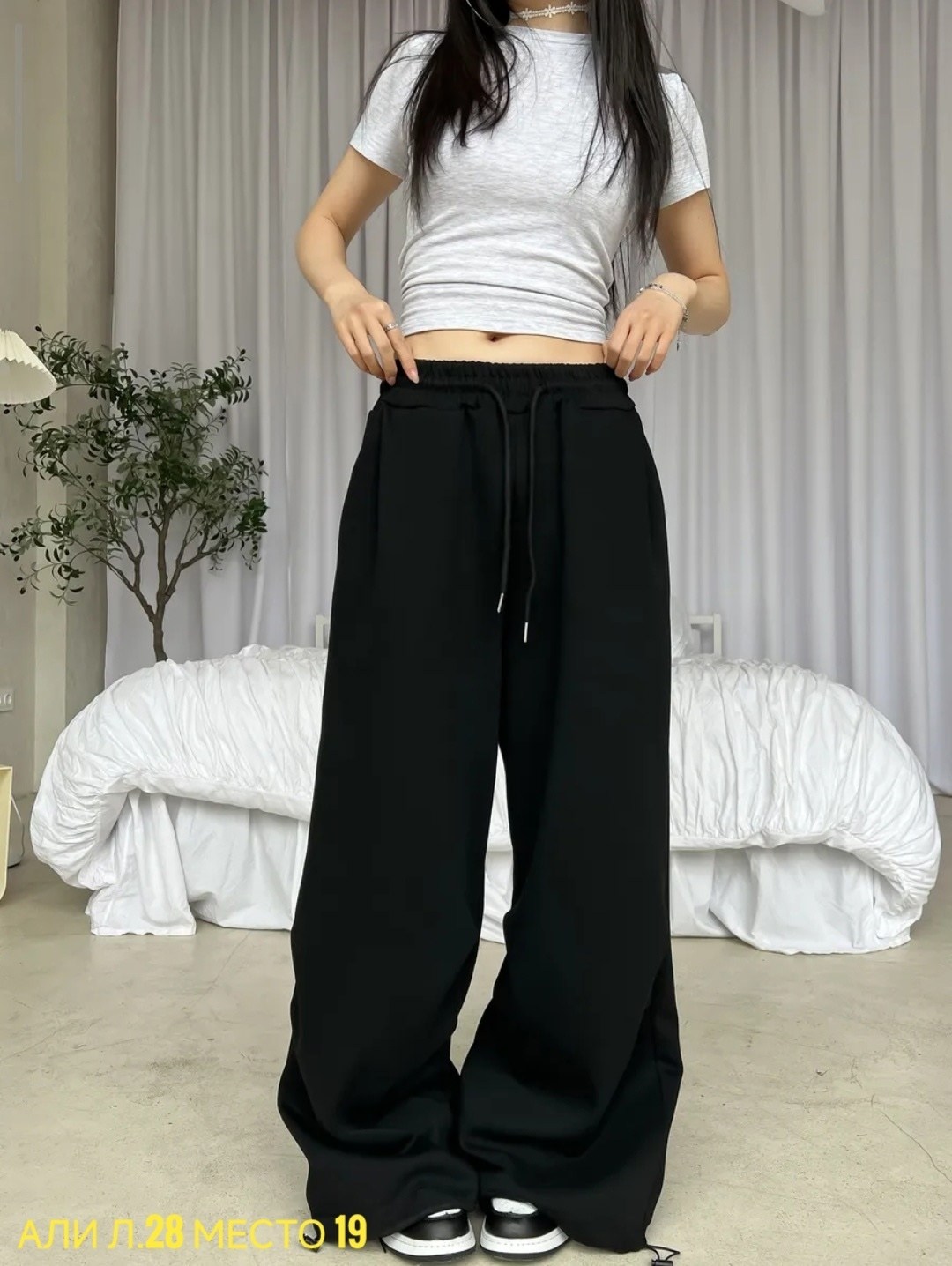 широкие спортивные штаны джоггеры bang wear цвет графит серый,широкие спортивные штаны джоггеры bang wear,брюки спортивные джоггеры bang wear цвет графит серый,женские мешковатые темно-серые спортивны