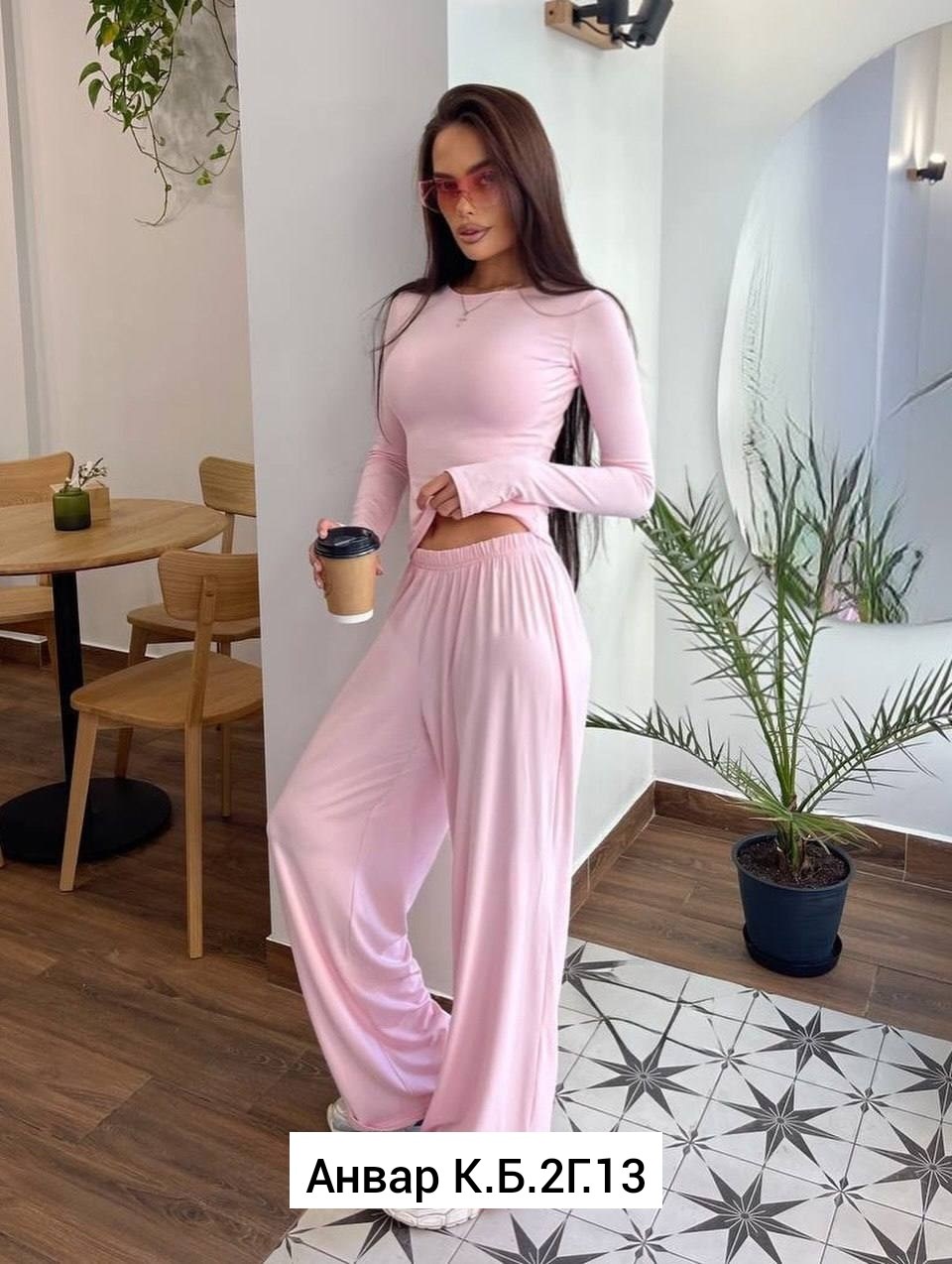 трикотажный костюм,брючный костюм,женский костюм,костюм с брюками палаццо,костюм