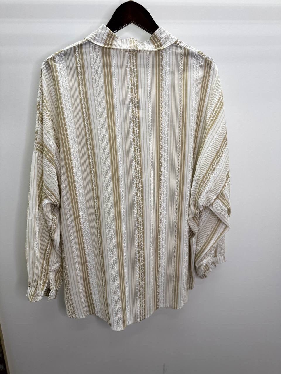 рубашка в полоску,рубашка женская в полоску,бежевая рубашка,полосатая женская рубашка,повседневная рубашка в полоску