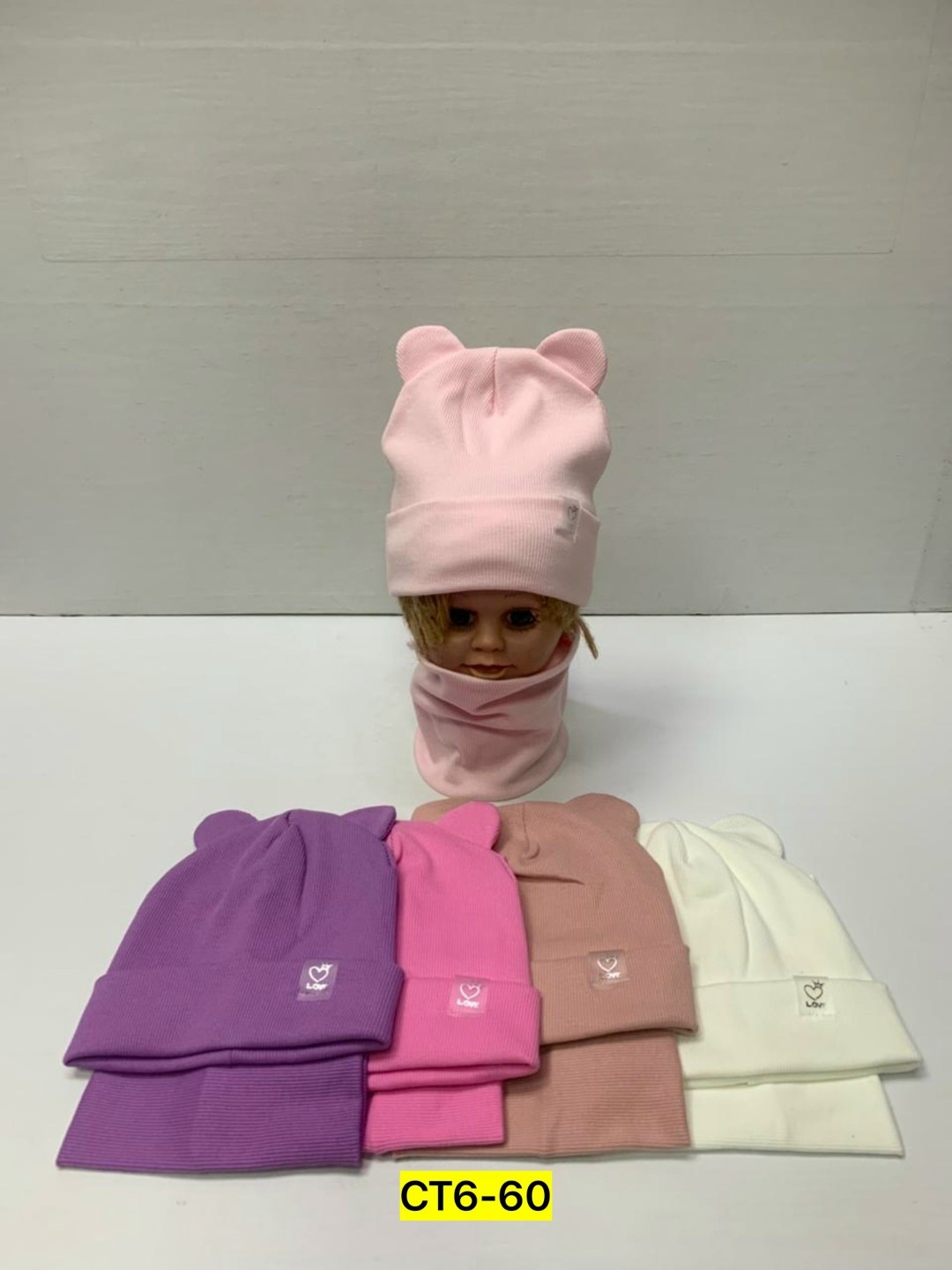 шапка снуд для девочки,шапка снуд,комплект шапка и снуд,детская шапка из кашкорсе с ушками,шапка для девочек