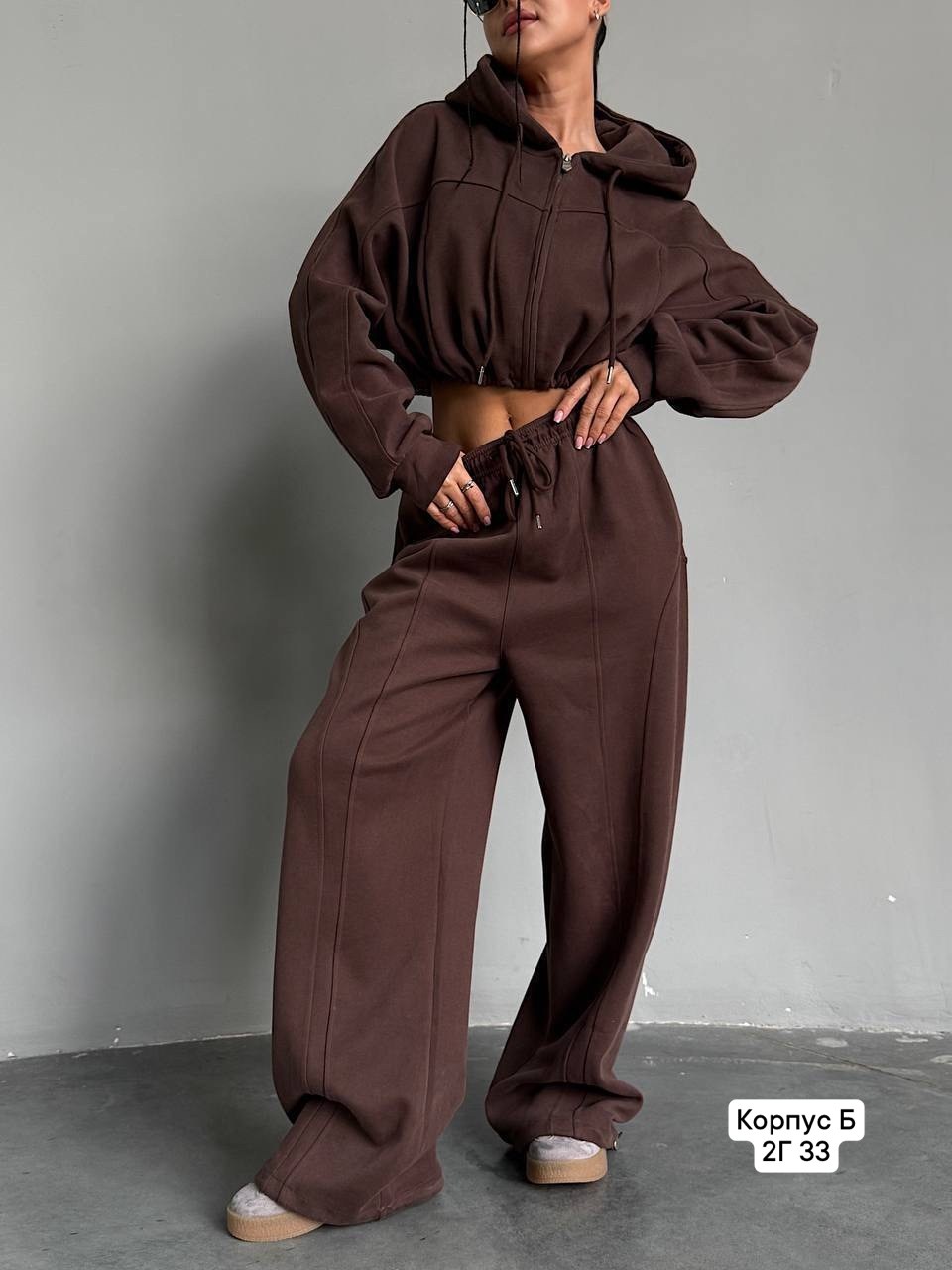 брючный костюм,спортивный костюм женский домашний оверсайз из футера,спортивный костюм женский домашний оверсайз из футера joe lo 39504511,костюм женский,штаны широкие