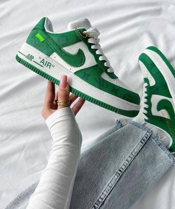 кроссовки,кросcовки nike air force 1,nike air force 1,nike air force 1 low,кроссовки зеленые