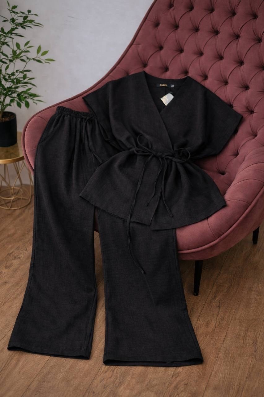 костюм льняной,брючный костюм льняной,комплект костюм,костюм женский