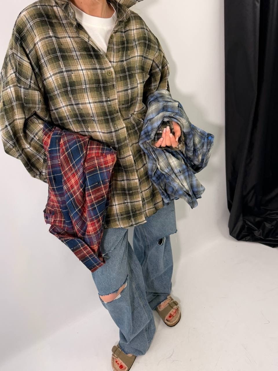 клетчатая рубашка,мужская рубашка в клетку,рубашка в клетку,рубашка в клетку оверсайз удлиненная,мужская клетчатая рубашка