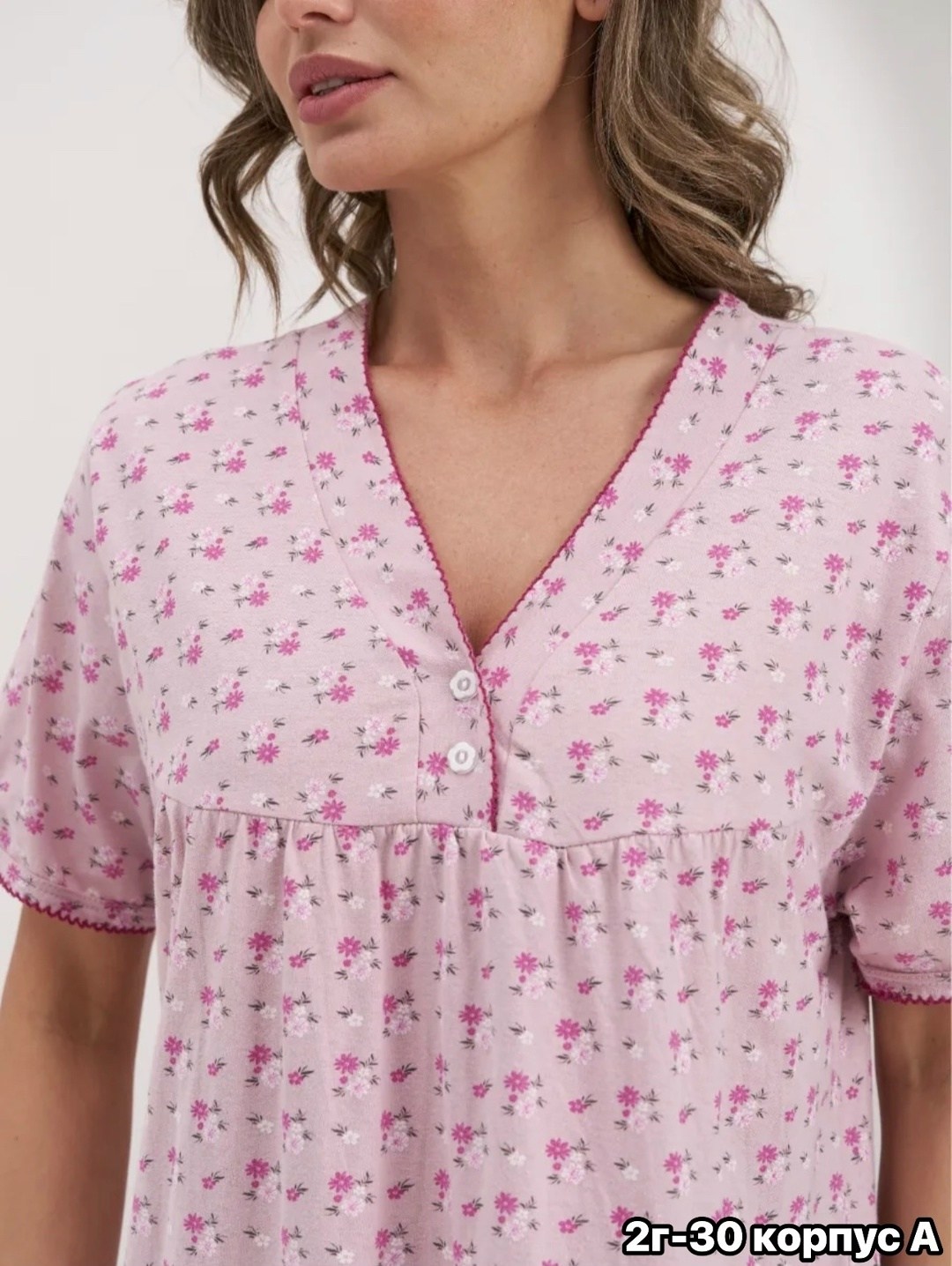 ночная сорочка трикотажная хлопок,ночная сорочка трикотажная хлопок mironia,женская ночная сорочка 42289 (цветы),женская ночная сорочка,ночная сорочка