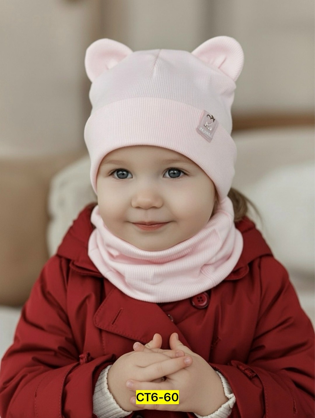 шапка снуд для девочки,шапка снуд,комплект шапка и снуд,детская шапка из кашкорсе с ушками,шапка для девочек