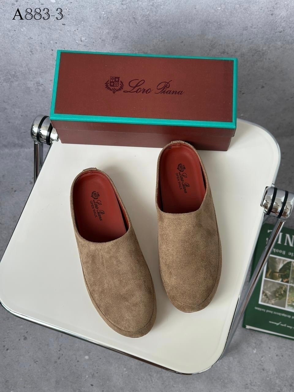 мюли loro piana,,замшевые мюли,женские замшевые мюли loro piana бежевые,лоферы женские loro piana