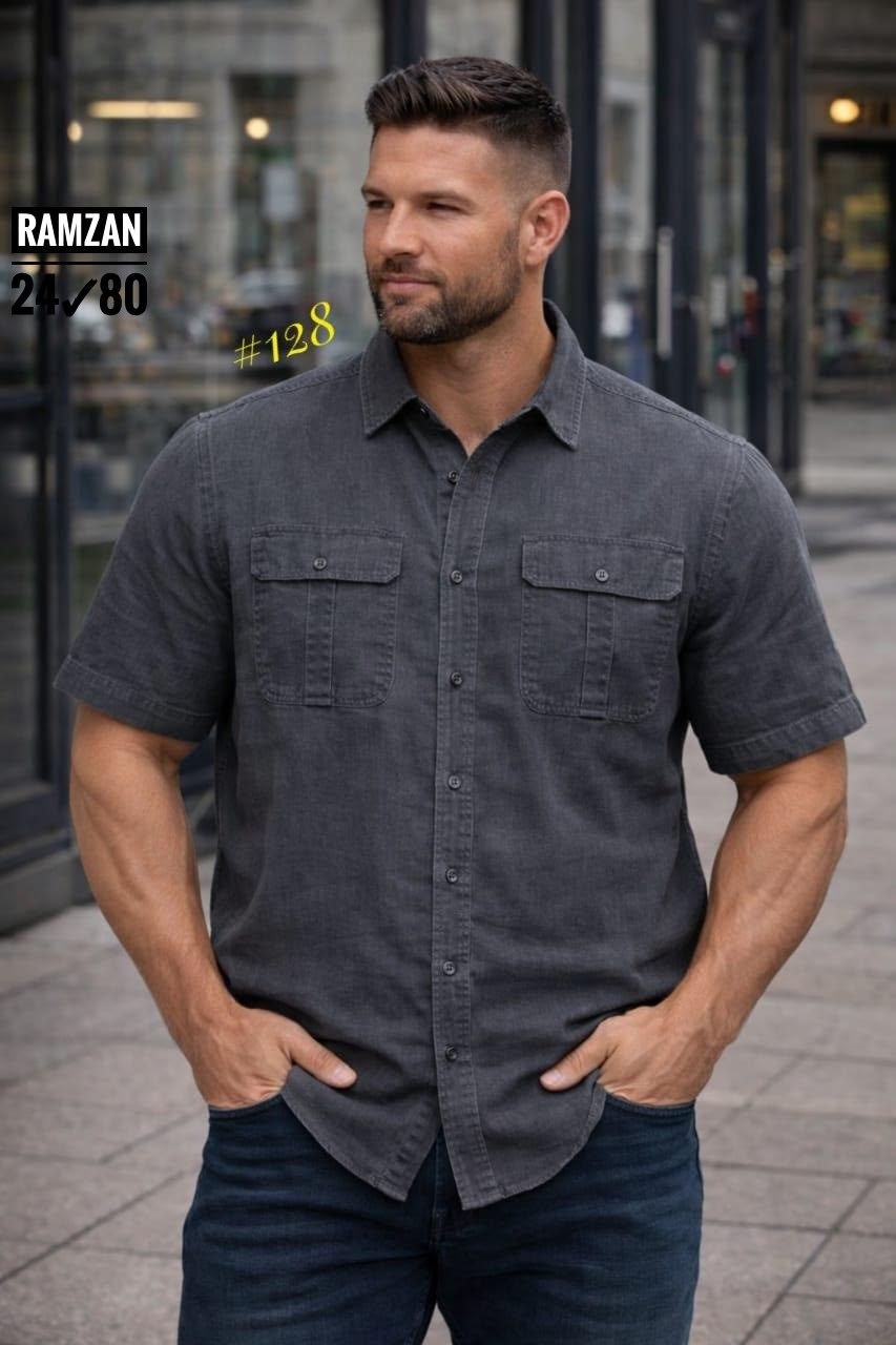 рубашка джинса,джинсовые рубашки мужские,повседневная рубашка,мужская рубашка,джинсовая рубашка с коротким рукавом