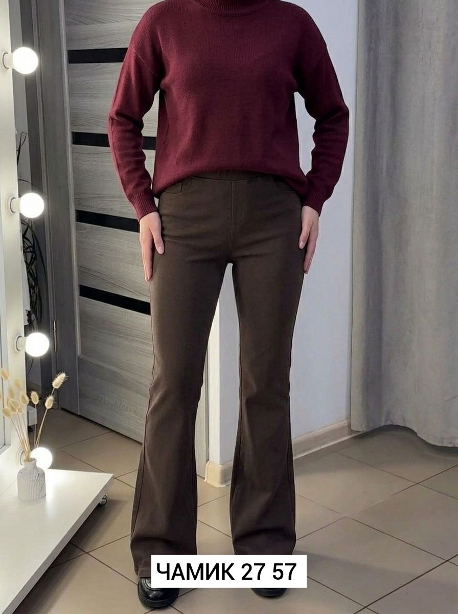женские брюки - клеш,джинсы клеш женские,брюки клеш,женские брюки,брюки классические офисные на флисе клеш