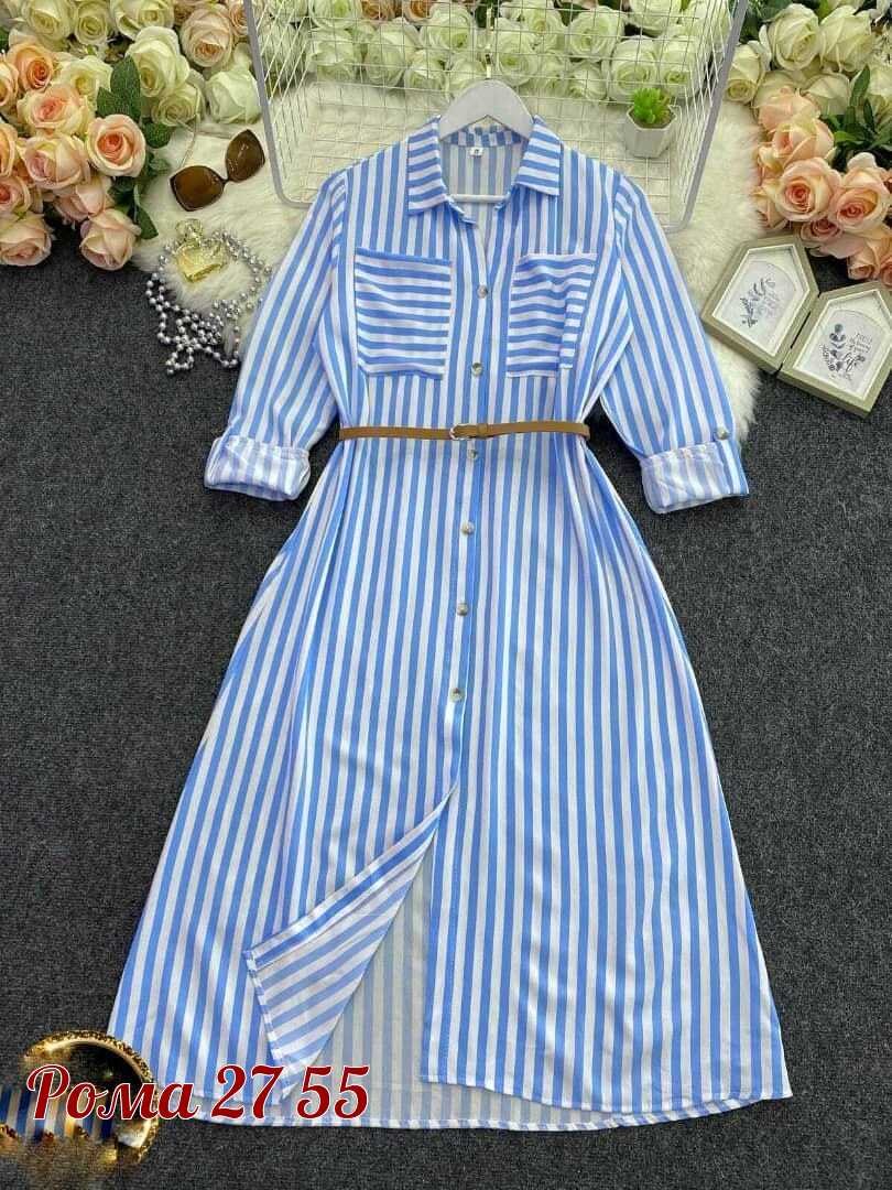 платье рубашка в полоску,платье рубашка с поясом,платье рубашка,женское платье летнее повседневное,платье на лето