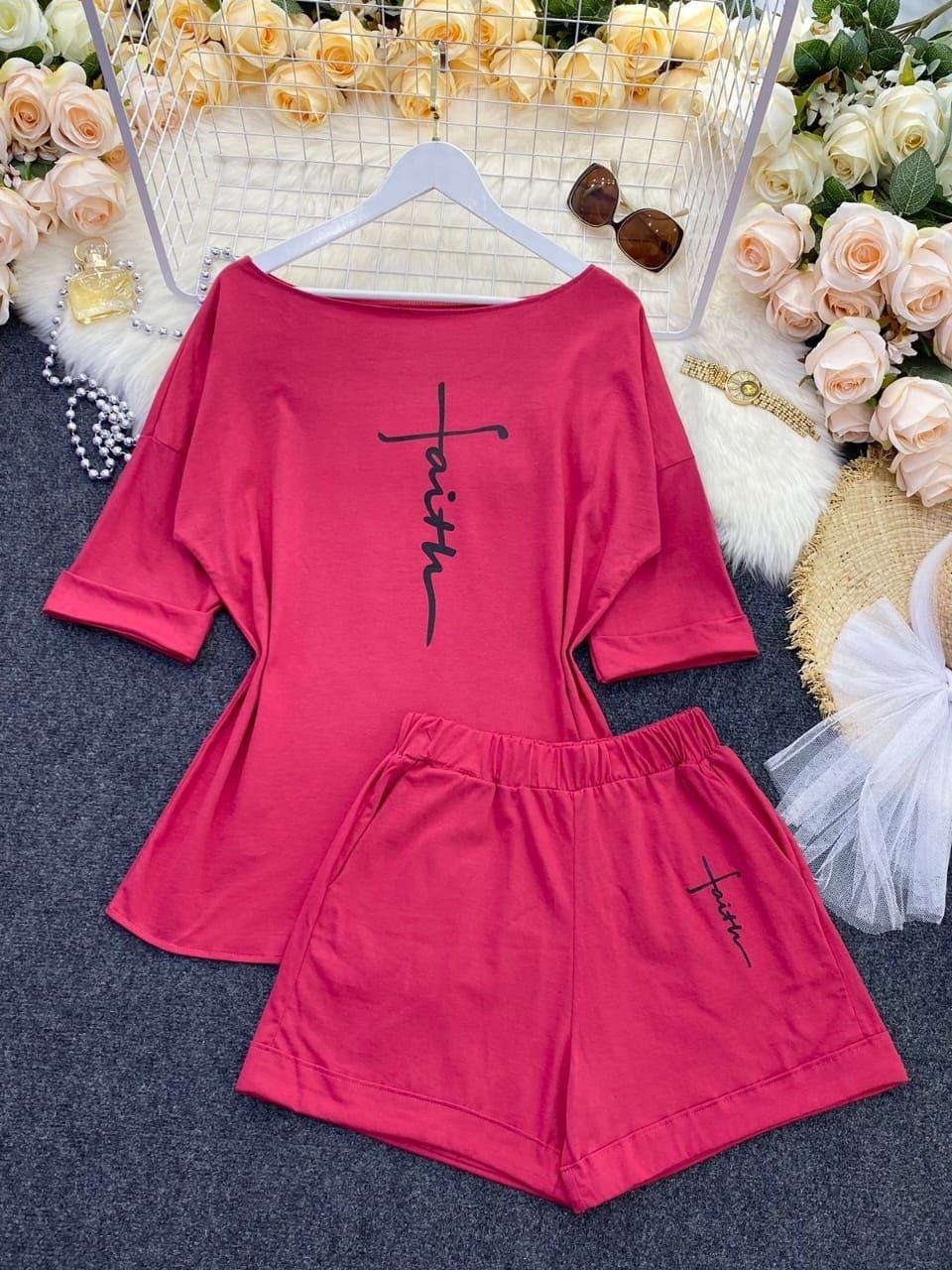 оранжевый костюм,костюм женский с шортами,стильный летний костюм,женские костюмы,костюм трикотажный