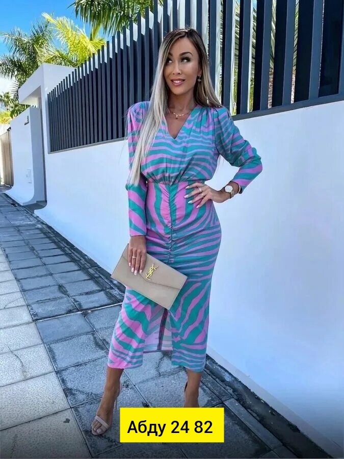 платье женской,модное длинное платье с принтом,женское платье с принтом,платье женское с запахом,женское платье с длинными рукавами