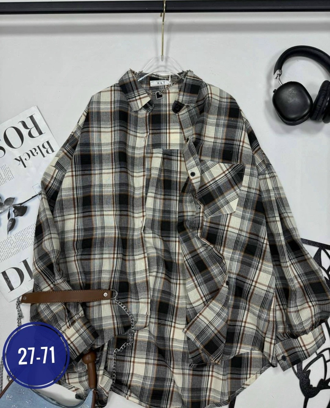 женская рубашка,рубашка,рубашка женская в клетку оверсайз,рубашка в клетку оверсайз на кнопках,рубашка в клетку