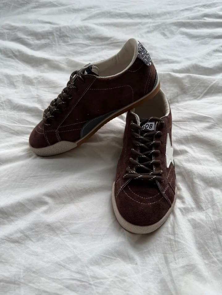 кеды golden goose,golden goose кеды superstar со вставками коричневый,кроссовки golden goose,женские кроссовки,golden goose sneakers