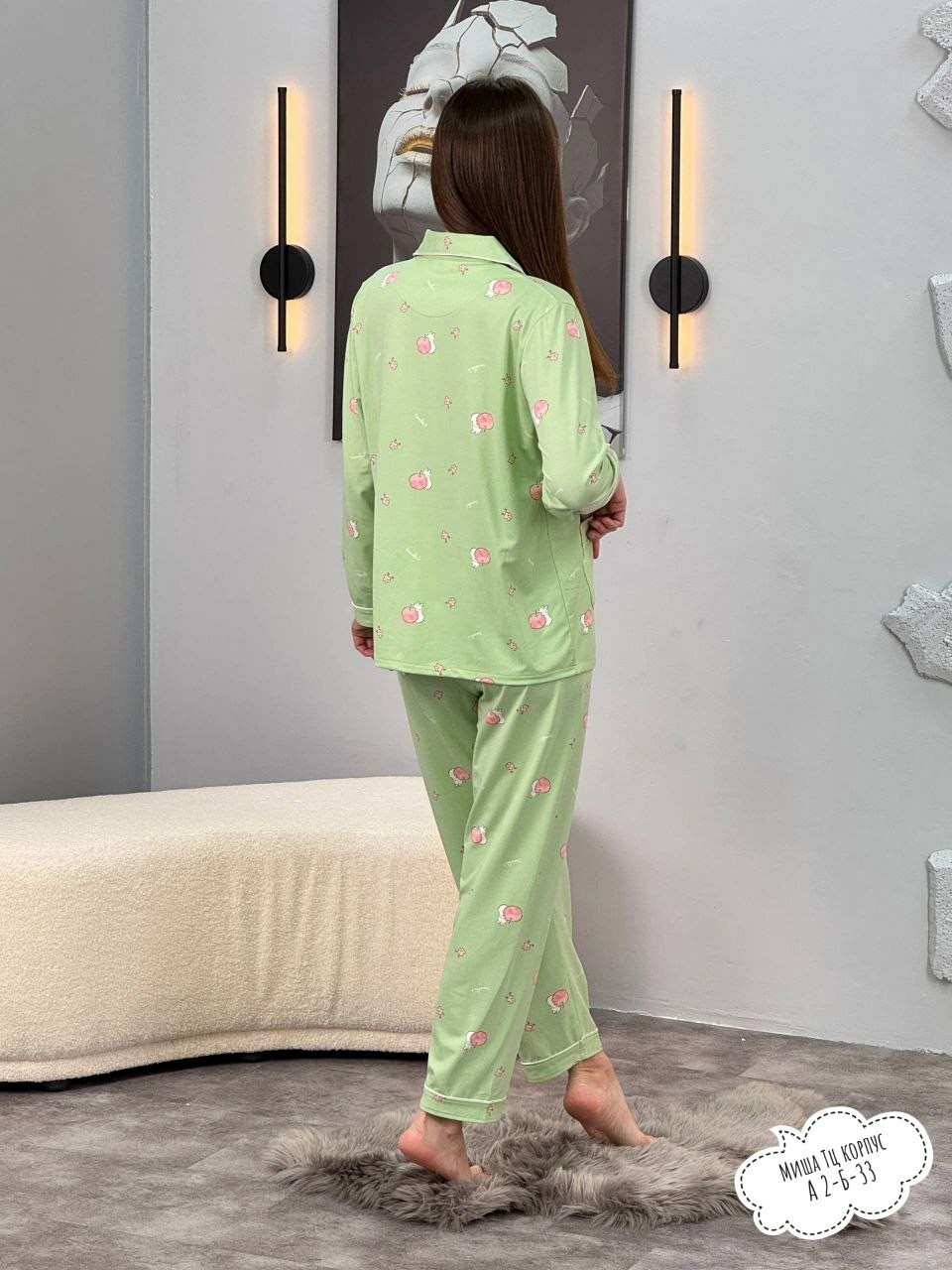 пижама женская,пижама,муслиновая пижама со штанами и рубашкой,пижама со штанами,комплект пижама