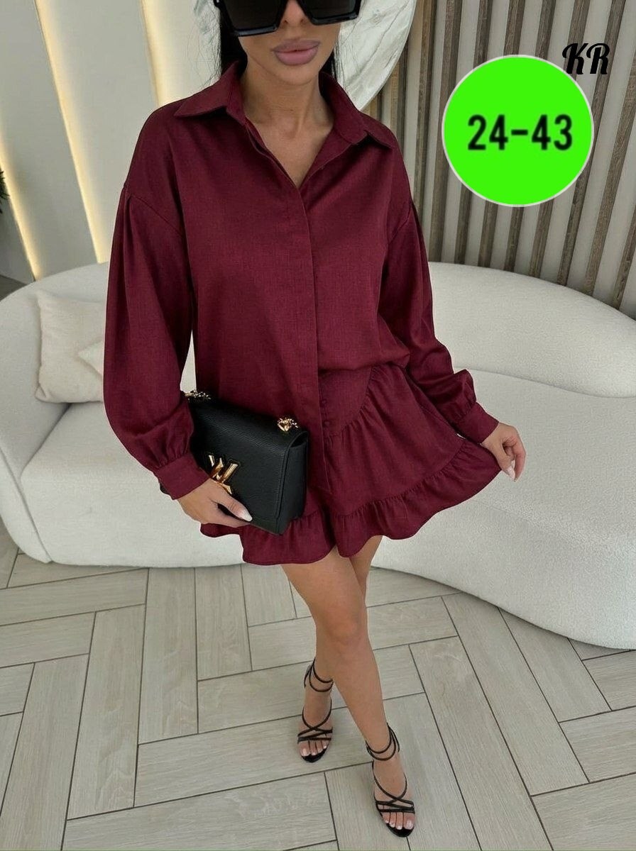 костюм женский рубашка с юбкой,женский костюм с юбкой,женский костюм двоечка (рубашка+юбка),костюм рубашка юбка,костюм рубашка и юбка in-a896t570
