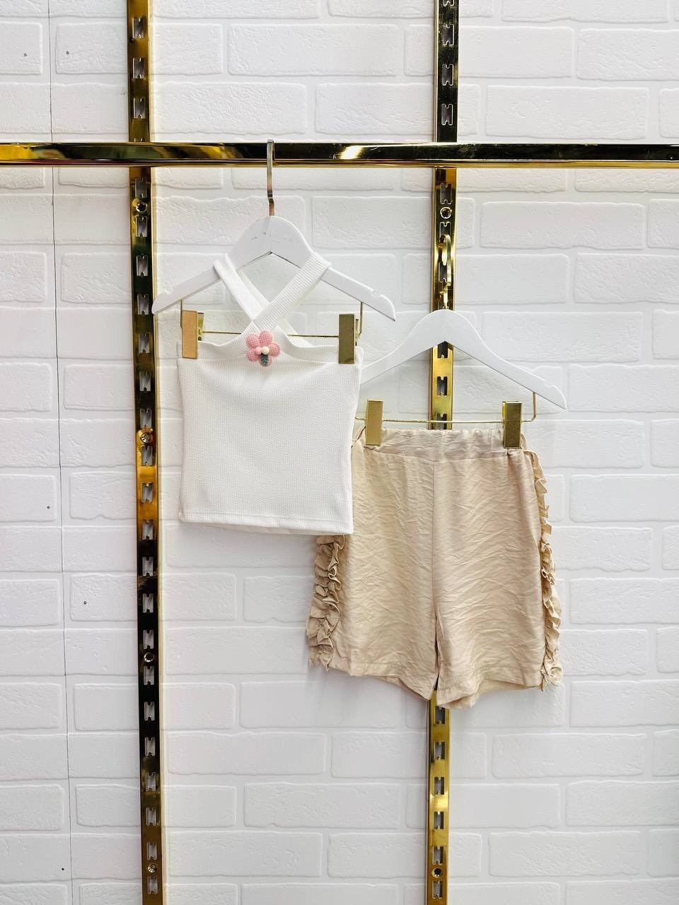 ребенок,трикотажный костюм для девочки с шортами и топом варя-варвара,одежда для маленьких девочек,шорты для девочек,детская мода