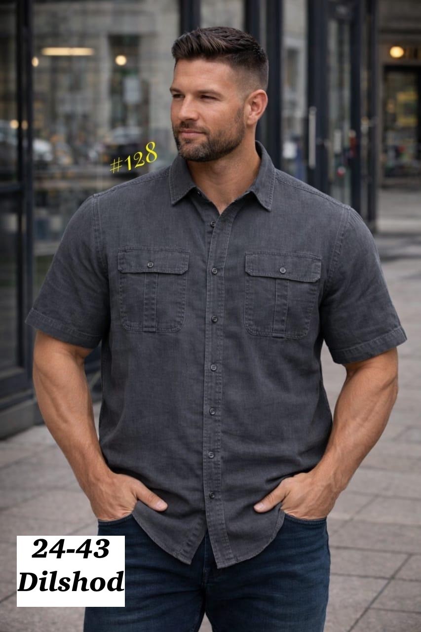 джинсовые рубашки мужские,рубашка джинса,повседневная рубашка,рубашка мужская,мужская джинсовая рубашка с коротким рукавом