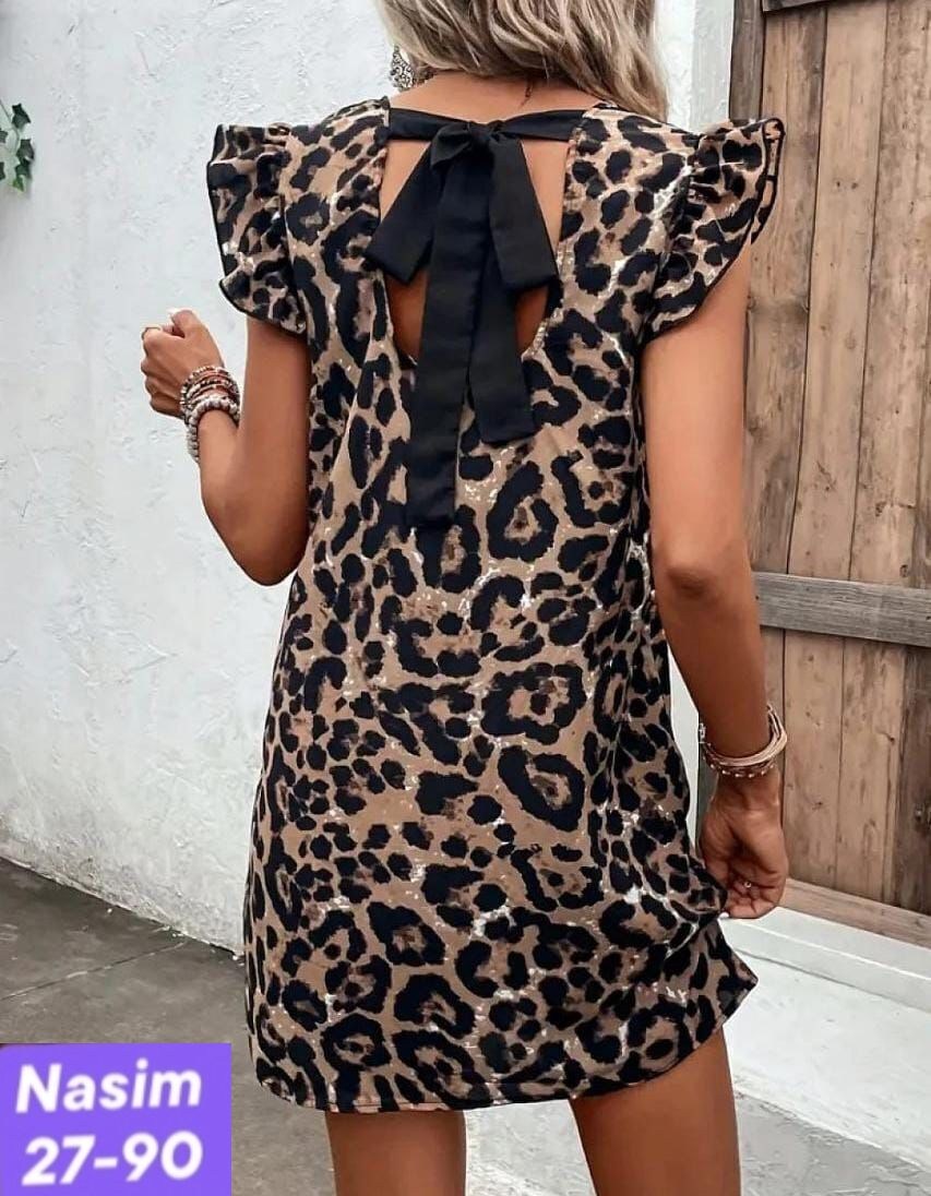 платье женское леопардовое,платье с леопардовым принтом,платье женское леопард,женское повседневное платье с леопардовым принтом,платье женской