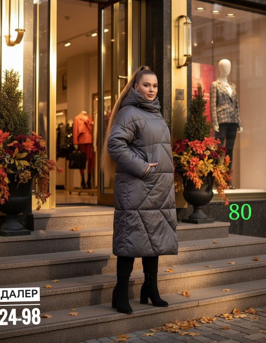 стильные пуховики,женские пуховики,пуховики тренд,женский пуховик 7067-143,женский пуховик больших размеров