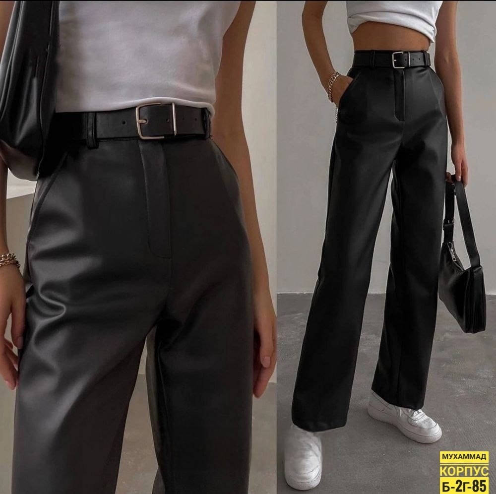 брюки клеш из экокожи,кожаные штаны клеш женские,брюки палаццо из экокожи,брюки палаццо экокожи,кожаные брюки палаццо расклешенные nevermont 149434471