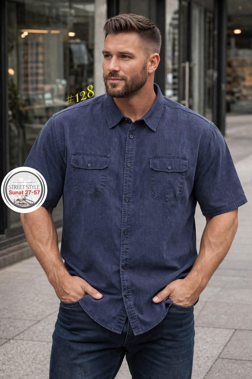 джинсовые рубашки мужские,мужская джинсовая рубашка с коротким рукавом,повседневная рубашка,рубашка мужская джинсовая с карманами,мужская рубашка