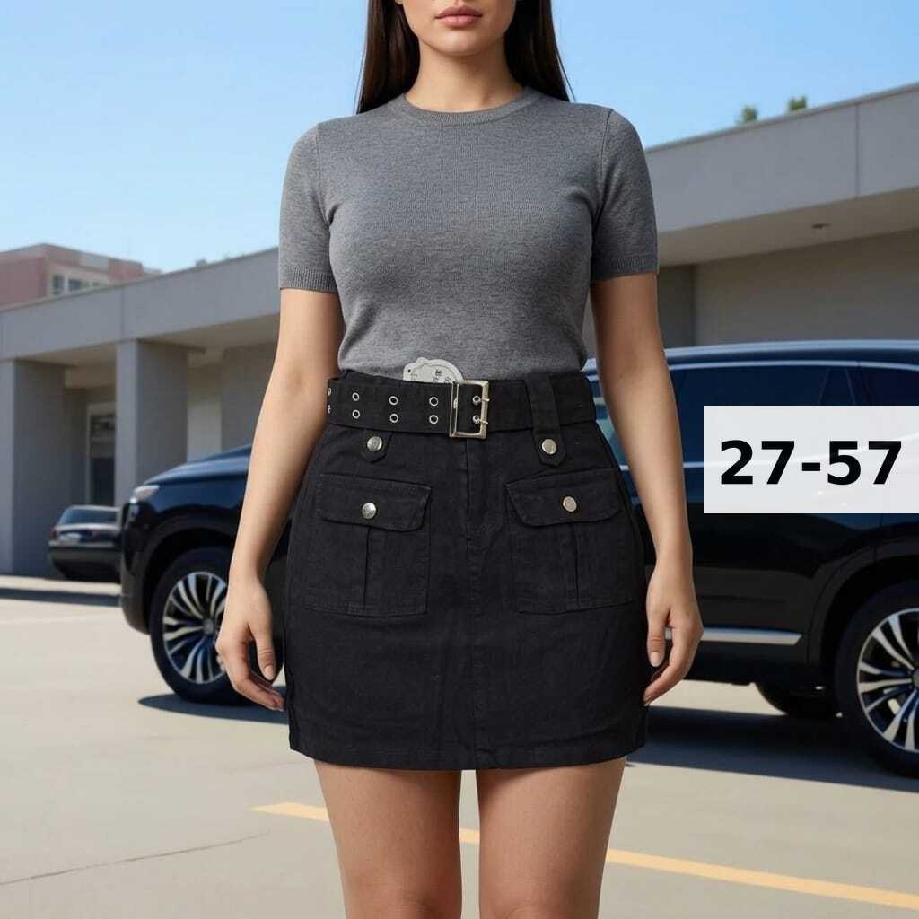 женская джинсовая мини-юбка с карманами, с высокой талией,юбка карго с карманами,юбка с поясом,юбка карго женская,юбка с карманами