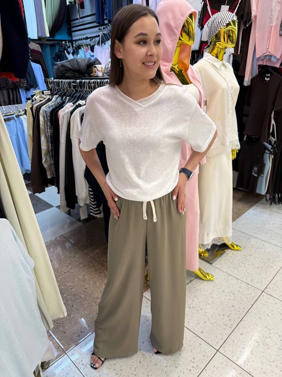 брюки широкие,одежда для женщин,летние брюки,модные наряды