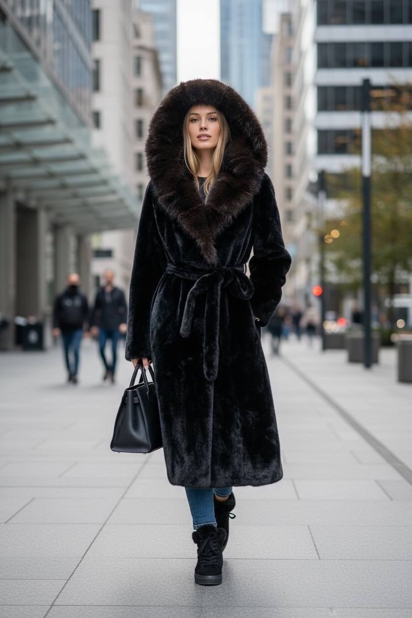 норковая шуба blackglama,норковая шуба,шуба норковая blackglama с капюшоном из соболя,норковая длинная шуба с соболем,шуба норковая с капюшоном из соболя tsoukas bros