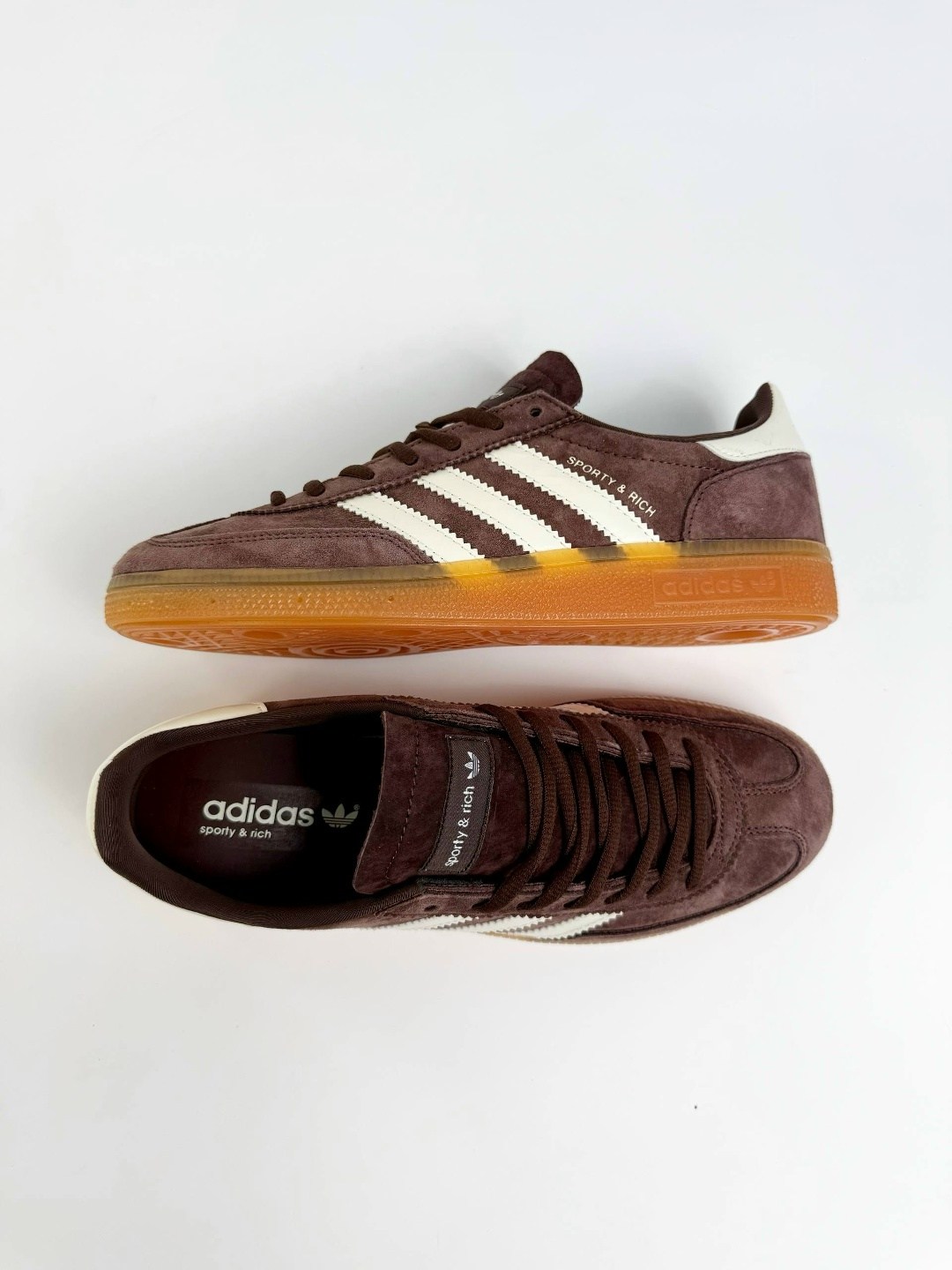 кроссовки adidas handball spezial sporty & rich brown кеды adidas samba 430107665,кроссовки adidas handball spezial sporty & rich на шнурках,кроссовки adidas handball spezial sporty & rich brown,кросс