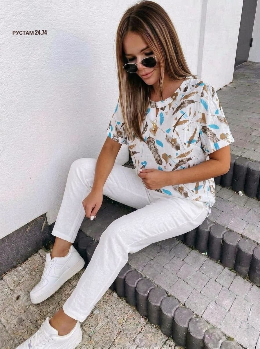 блузка женская,блузка с принтом,блузка летняя из вискозы,блуза женская,туника нарядная