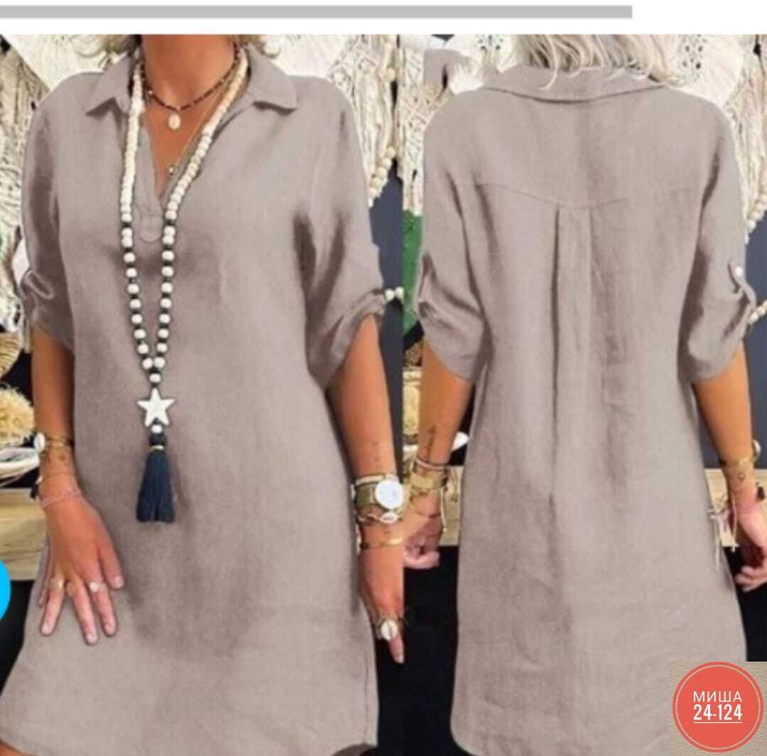платье рубашка женское свободное,платье-рубашка женское свободное арт. 11437968,платья туники,платье женской,платье из однотонного льна
