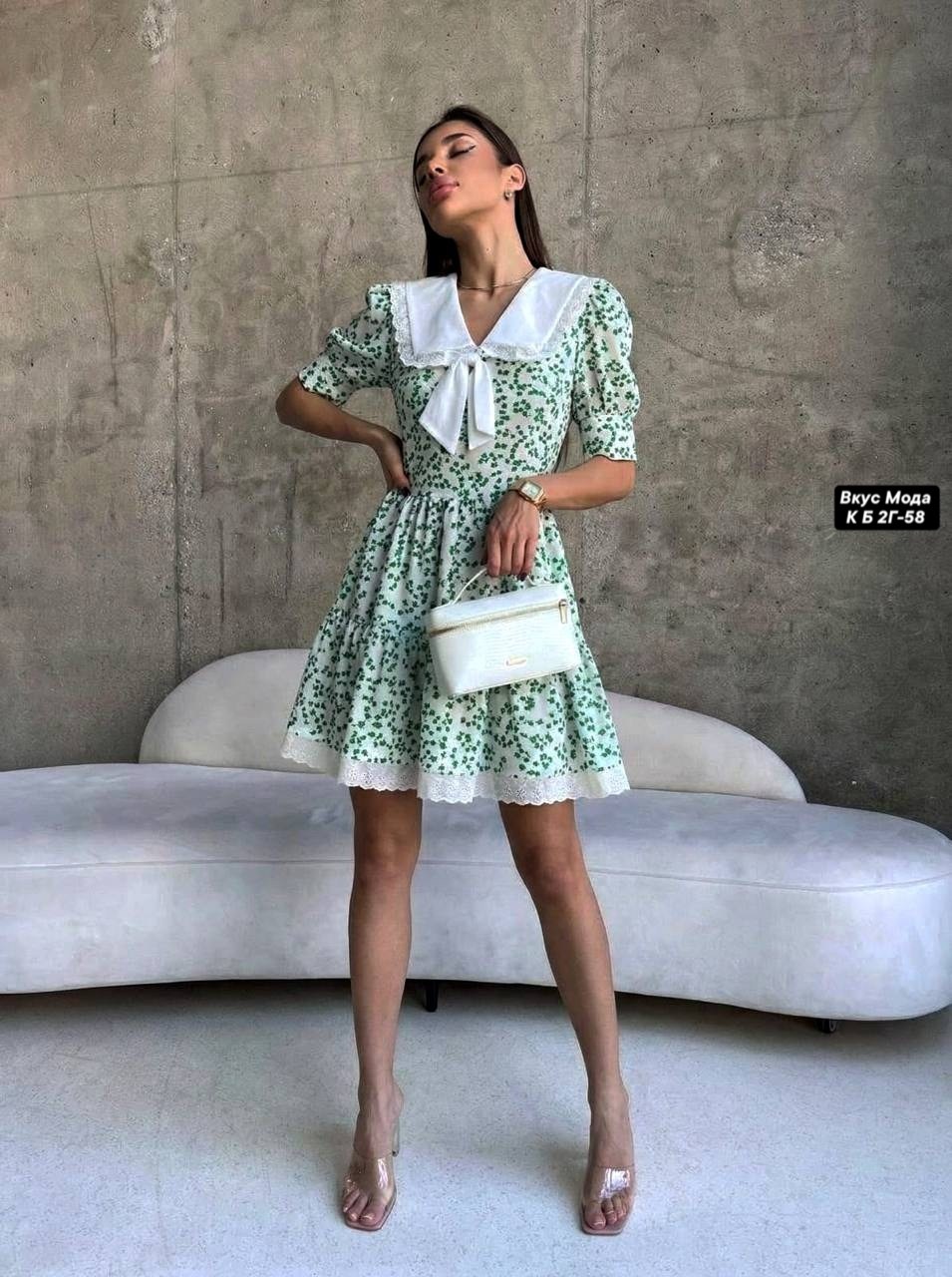 платье женское,платье с воротником,платье,платье летнее,платье летнее с белым воротником qualitystyle