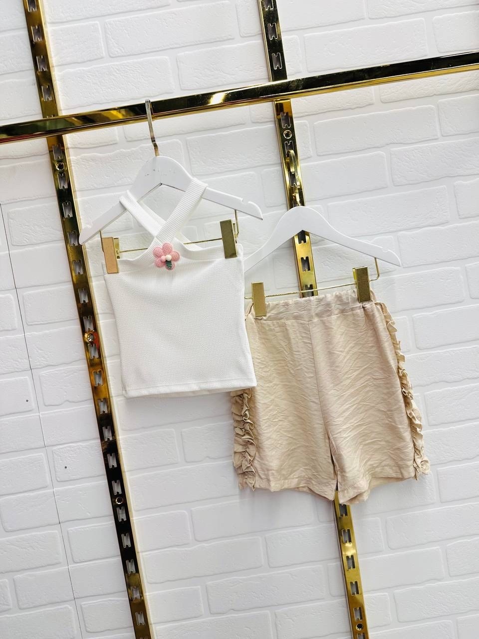 ребенок,трикотажный костюм для девочки с шортами и топом варя-варвара,одежда для маленьких девочек,шорты для девочек,детская мода