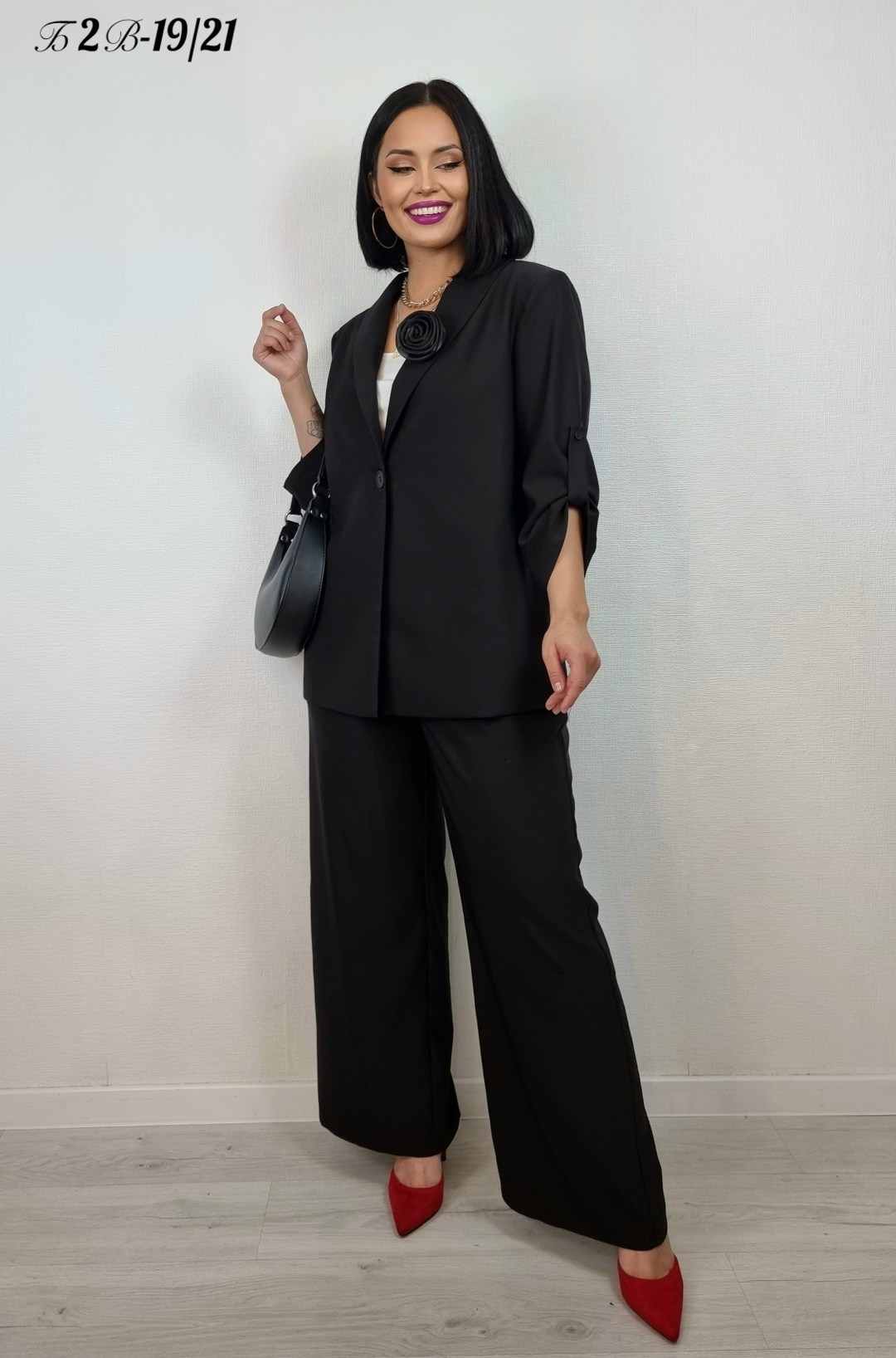 брючный костюм,костюм брючный vilena 1018 черный,деловой брючной костюм,костюм женский брючный,брючный костюм для женщин