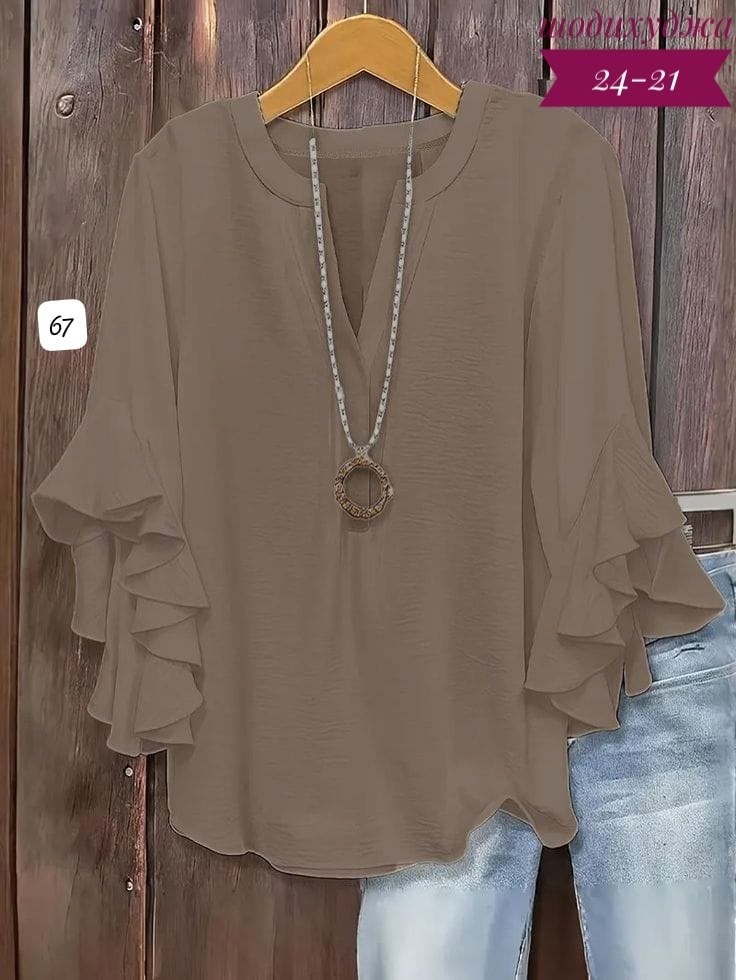 блузки для женщин,блузка с оборками,повседневная блуза,женская блузка,блузка шифоновая