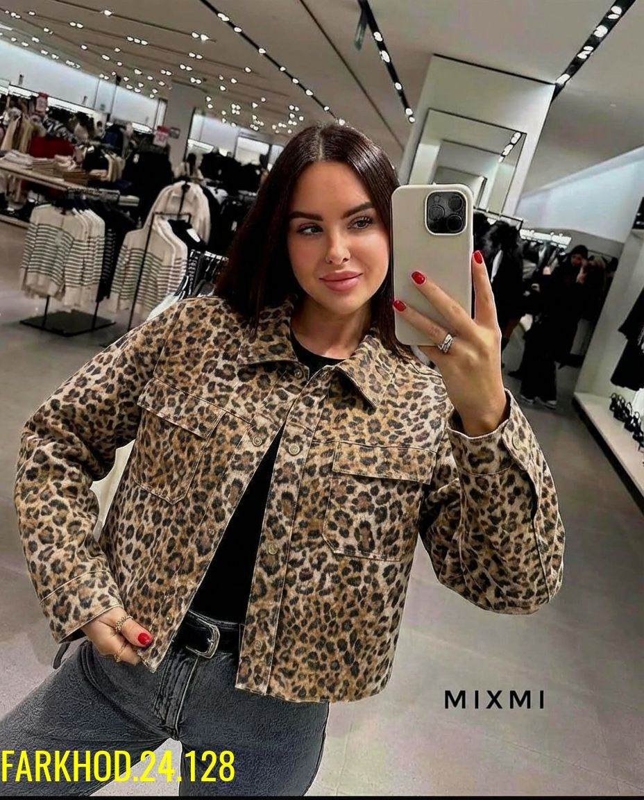 женская джинсовая куртка с леопардовым принтом,джинсовая куртка с леопардовым принтом,леопардовая куртка,повседневная куртка,куртка модная