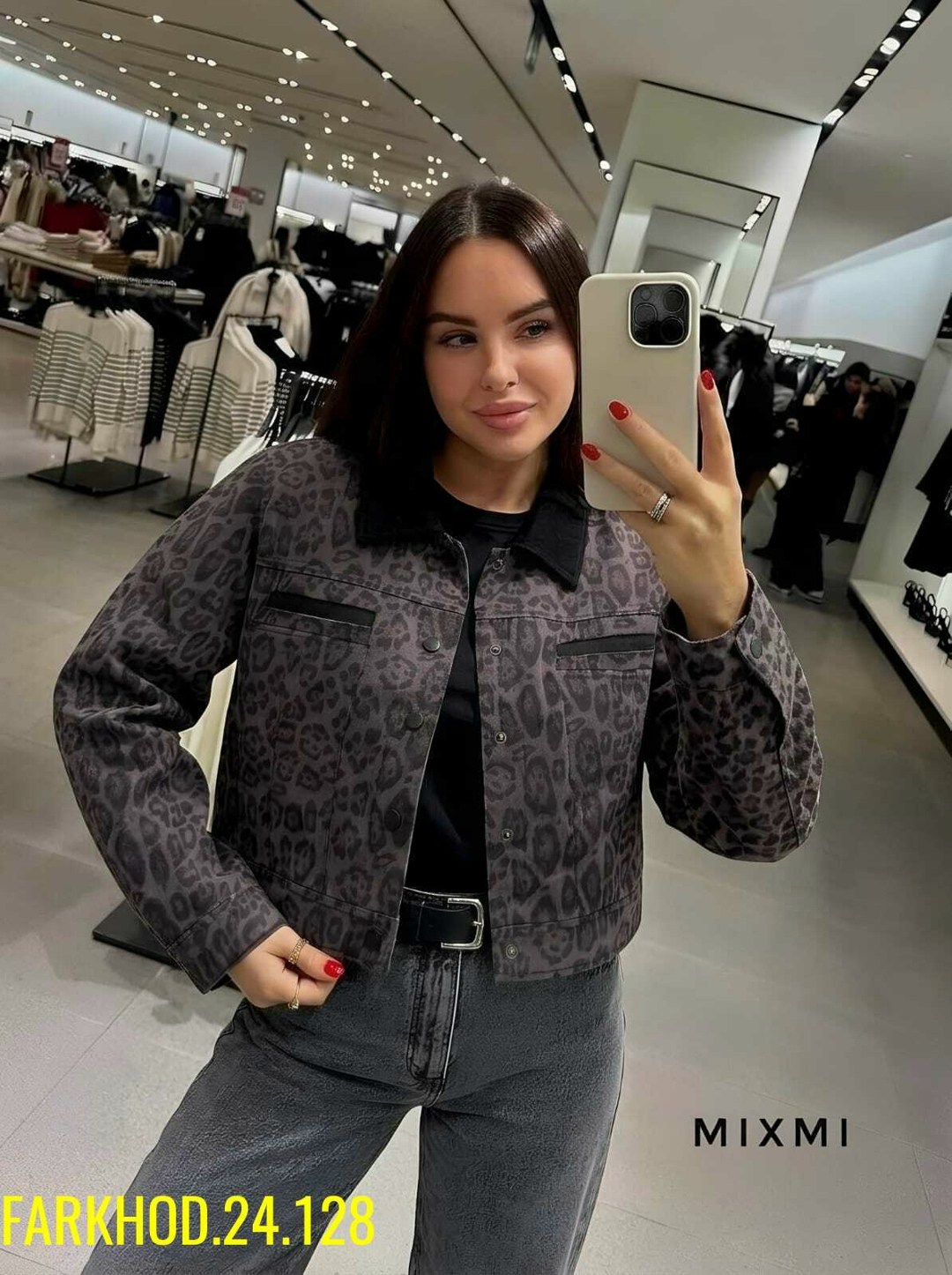 женская джинсовая куртка с леопардовым принтом,джинсовая куртка с леопардовым принтом,леопардовая куртка,повседневная куртка,куртка модная