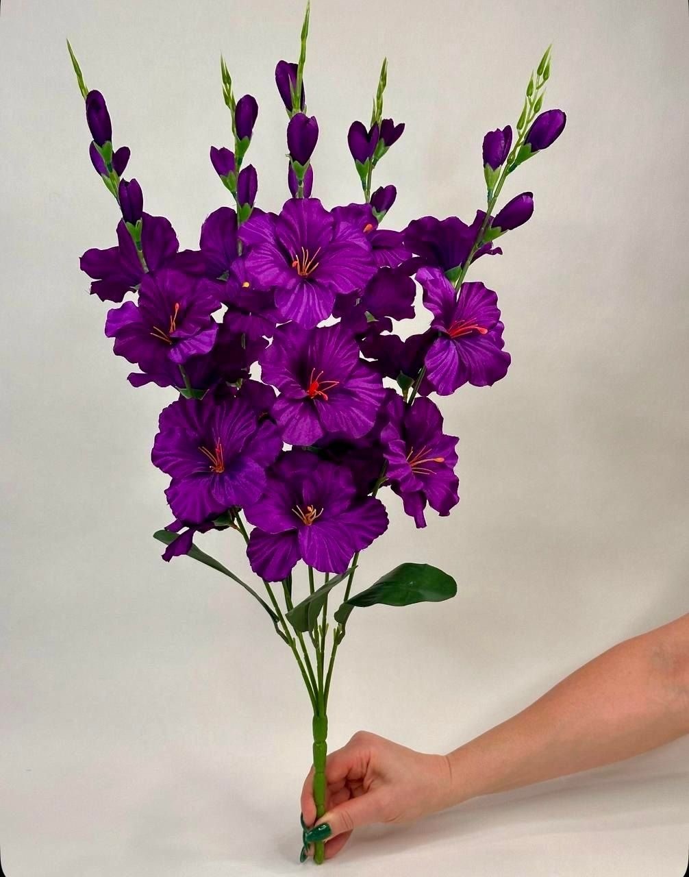 гладиолусы искусственные,искусственные цветы гладиолусы,букет гладиолуса желтый,желтые гладиолусы,искусственные цветы гладиолусы для декора