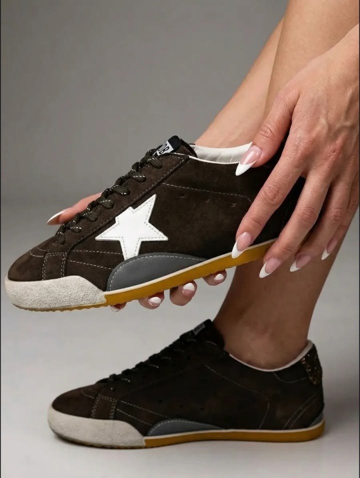 кеды golden goose,golden goose кеды superstar со вставками коричневый,кроссовки golden goose,женские кроссовки,golden goose sneakers