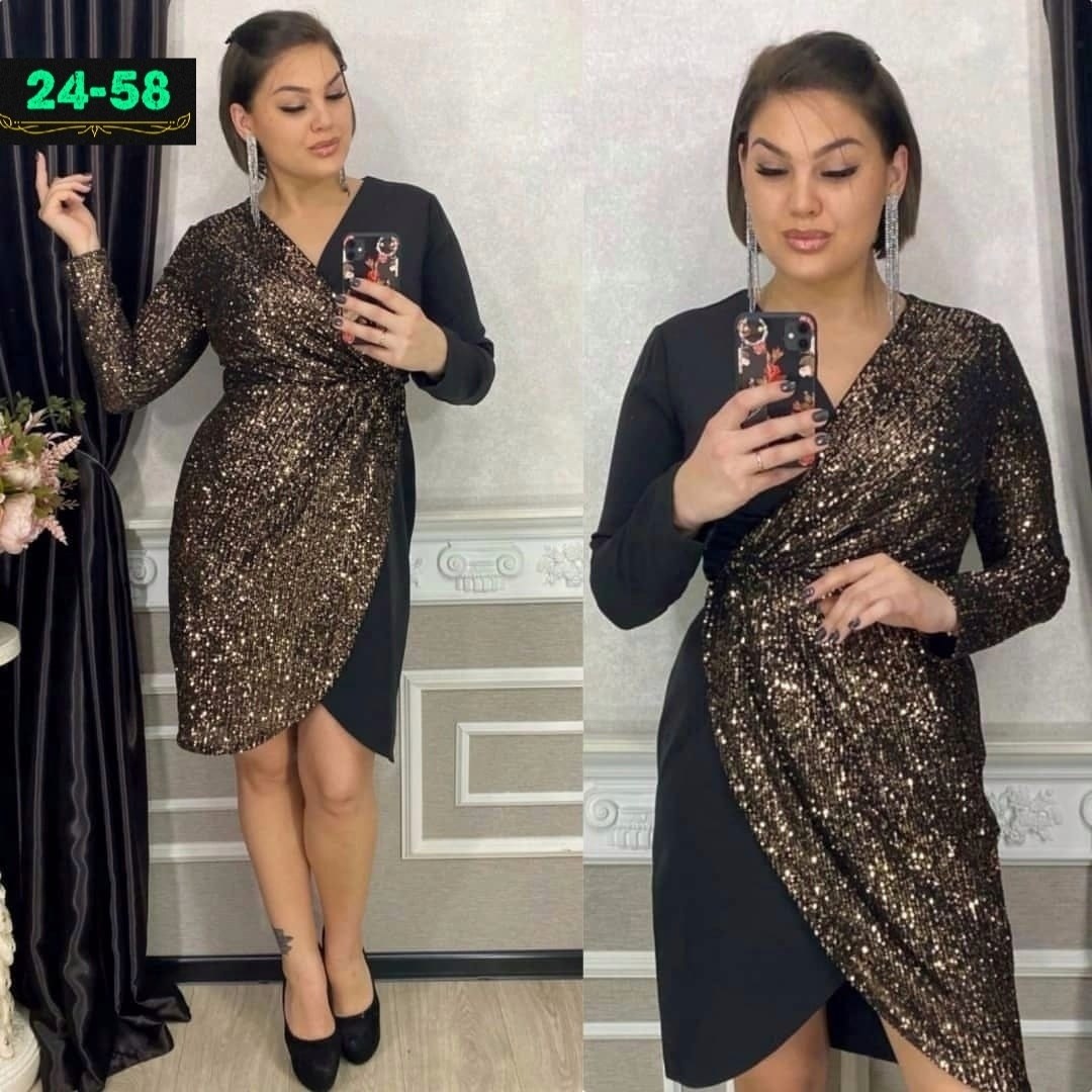 платье больших размеров с пайетками,платье ткань креп+ пайетки,,платье с пайетками,платья