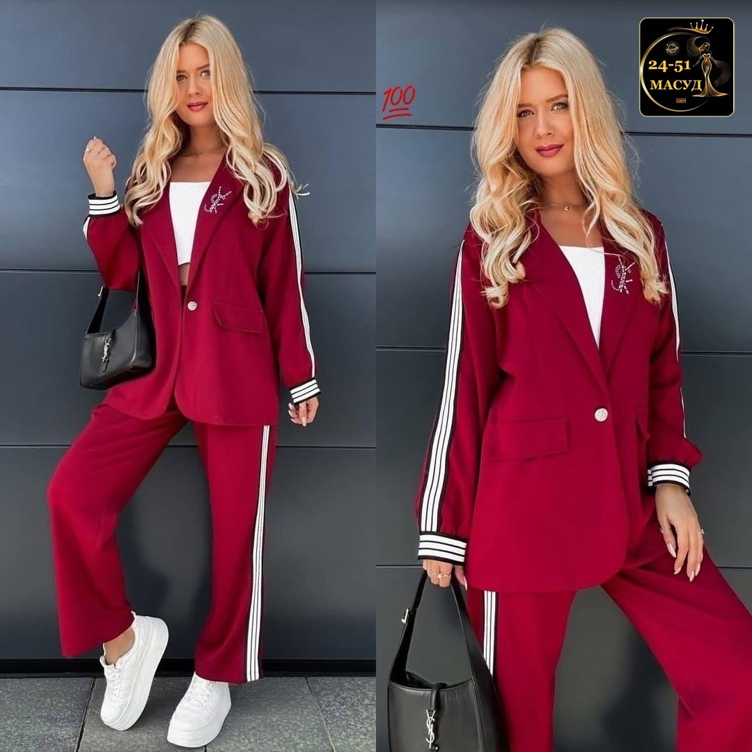 брючный костюм карина делюкс 1336 бордо синий размер 50-56,костюм двойка женский брючный,брючный костюм,костюм брючный двойка для женщин,женский костюм
