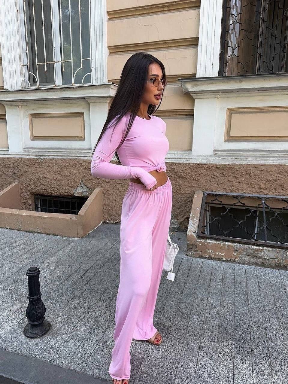 брючный костюм,штаны лапша женские,повседневный костюм,костюм с лонгсливом,костюм женский