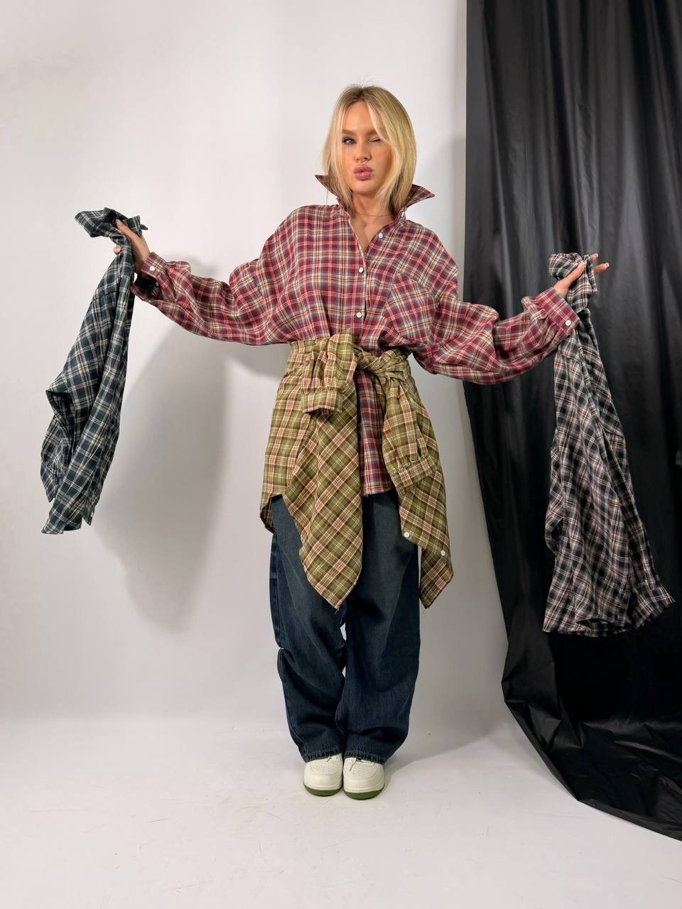 рубашка оверсайз в клетку,рубашка в клетку,рубашка клетка женская,женская рубашка,рубашка женская оверсайз в клетку
