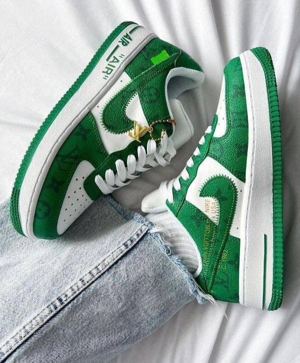 кроссовки,кросcовки nike air force 1,nike air force 1,nike air force 1 low,кроссовки зеленые