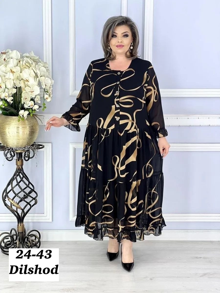 платье женское шифон,платье повседневное больших размеров a.andre,женское платье больших размеров,женское платье ткань шифон,платье из шифона