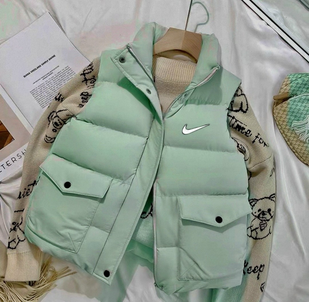 жилетка nike,жилет,теплый жилет,жилетка безрукавка,жилет женский